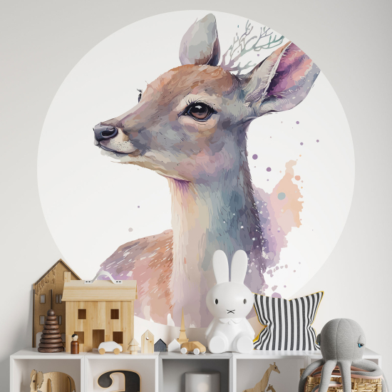Vinilo Adhesivo Decorativo Redondo para niños - Infantiles - Cierva