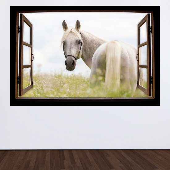 Vinilo Adhesivo Decorativo trampantojo 3D - Caballo