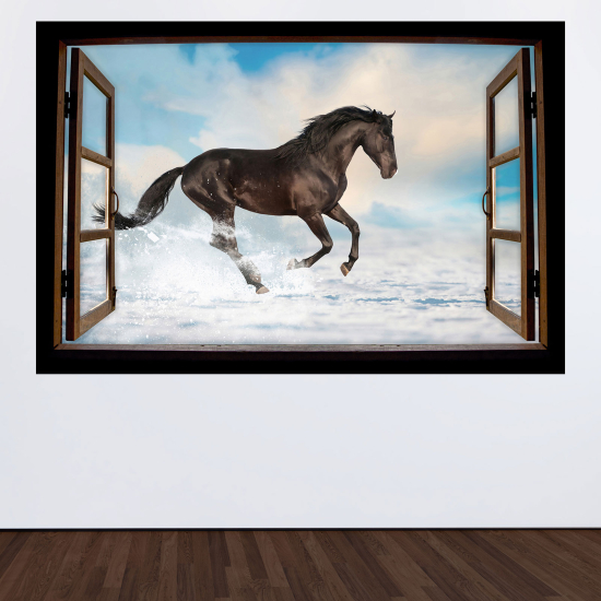 Vinilo Adhesivo Decorativo trampantojo 3D - Caballo