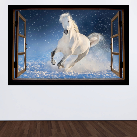 Vinilo Adhesivo Decorativo trampantojo 3D - Caballo