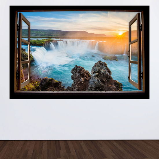 Vinilo Adhesivo Decorativo trampantojo 3D - Cascadas