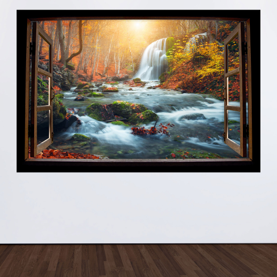 Vinilo Adhesivo Decorativo trampantojo 3D - Cascadas
