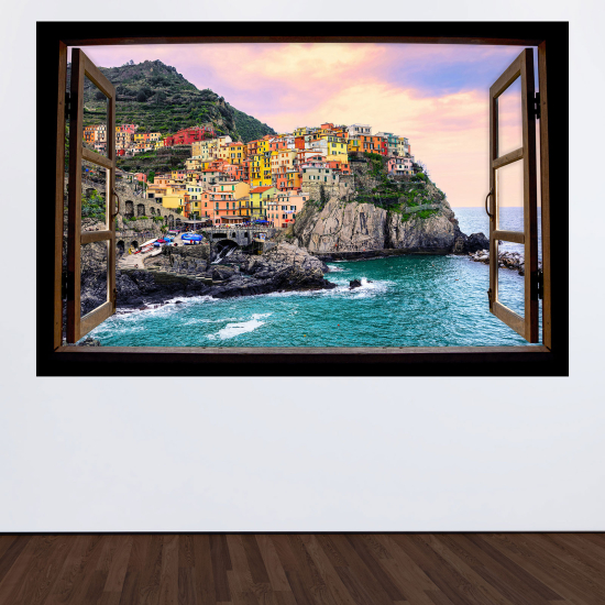 Vinilo Adhesivo Decorativo trampantojo 3D - Cinque Terre