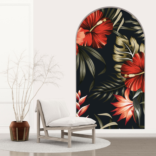 Vinilo Adhesivo Decorativo trampantojo 3D - Hibisco