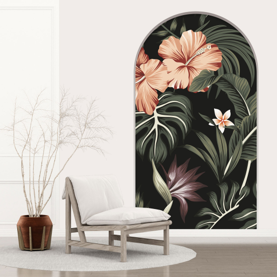 Vinilo Adhesivo Decorativo trampantojo 3D - Hibisco