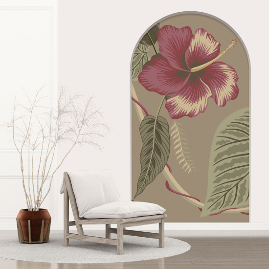 Vinilo Adhesivo Decorativo trampantojo 3D - Hibisco