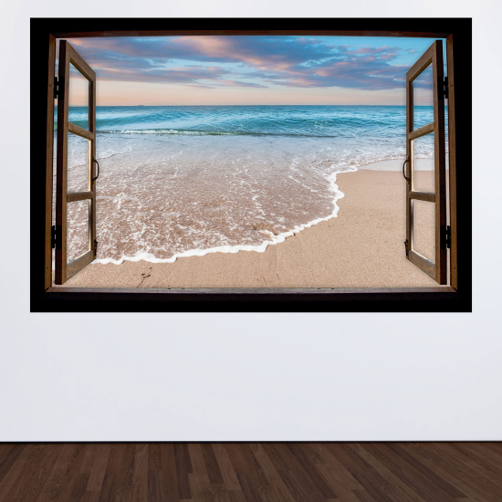 Vinilo Adhesivo Decorativo trampantojo 3D - Playa