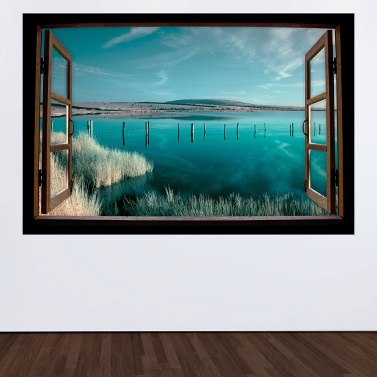 Vinilo Adhesivo Decorativo trampantojo 3D - Vista al mar