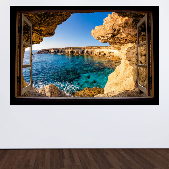 Vinilo Adhesivo Decorativo trampantojo 3D - Vista al mar