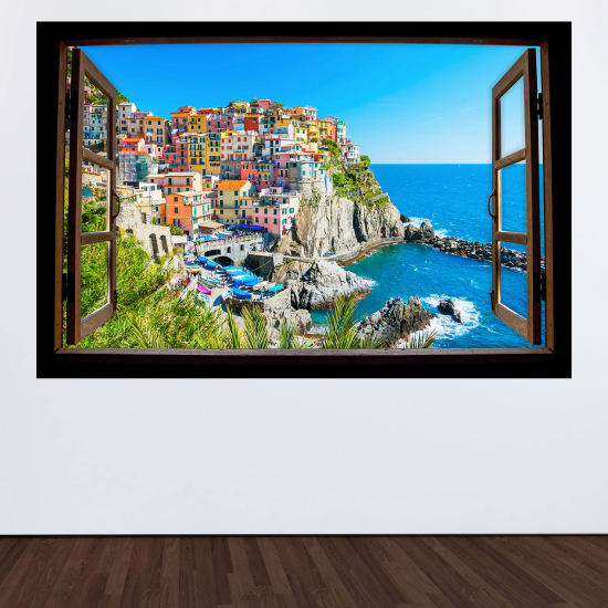 Vinilo Adhesivo Decorativo trampantojo 3D - Vista al mar