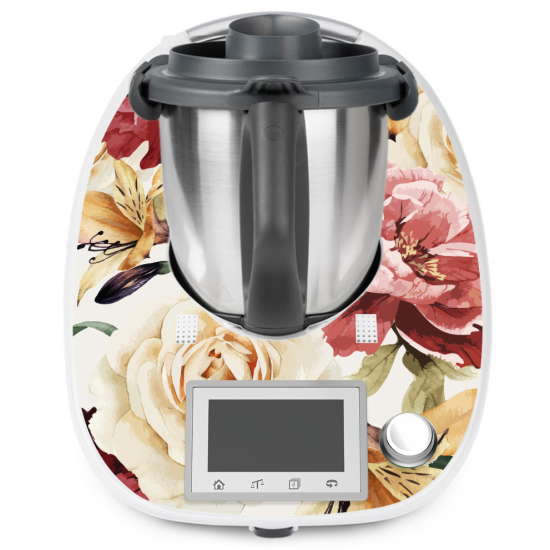 Vinilo Adhesivo Thermomix - TM5 - Flores