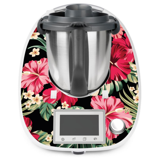 Vinilo Adhesivo Thermomix - TM5 - Flores tropicales