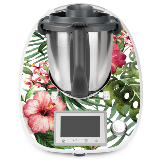Vinilo Adhesivo Thermomix - TM5 - Flores tropicales